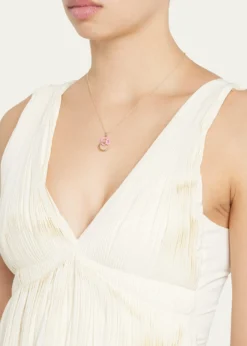 Bea BongiascaEnamel Letter Necklace