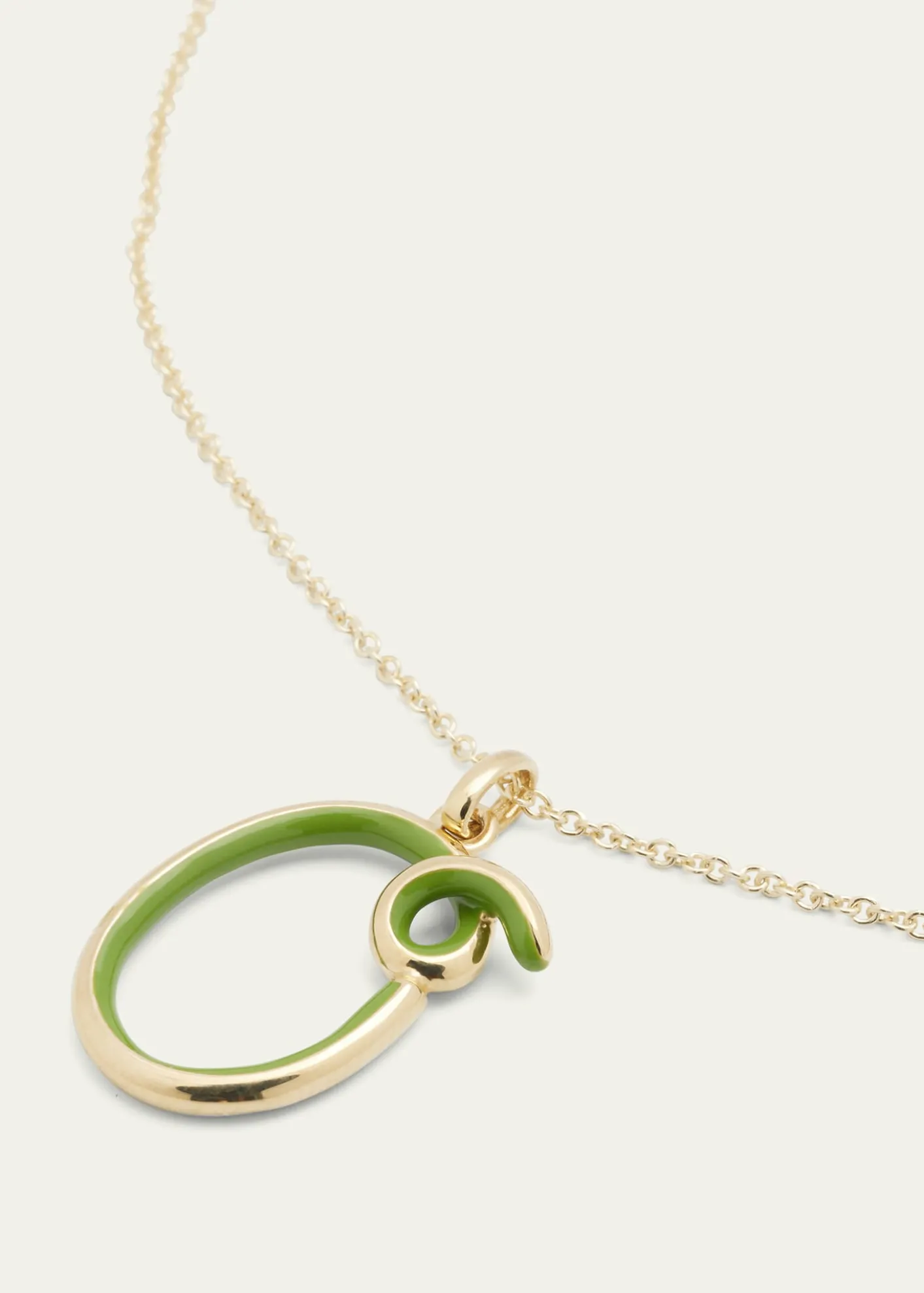 Bea BongiascaEnamel Letter Necklace