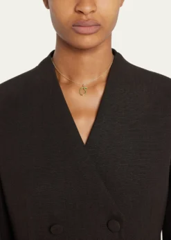 Bea BongiascaEnamel Letter Necklace