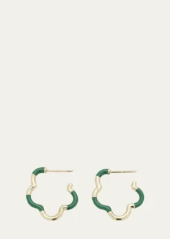 Bea BongiascaEvergreen Enamel Mini Earrings