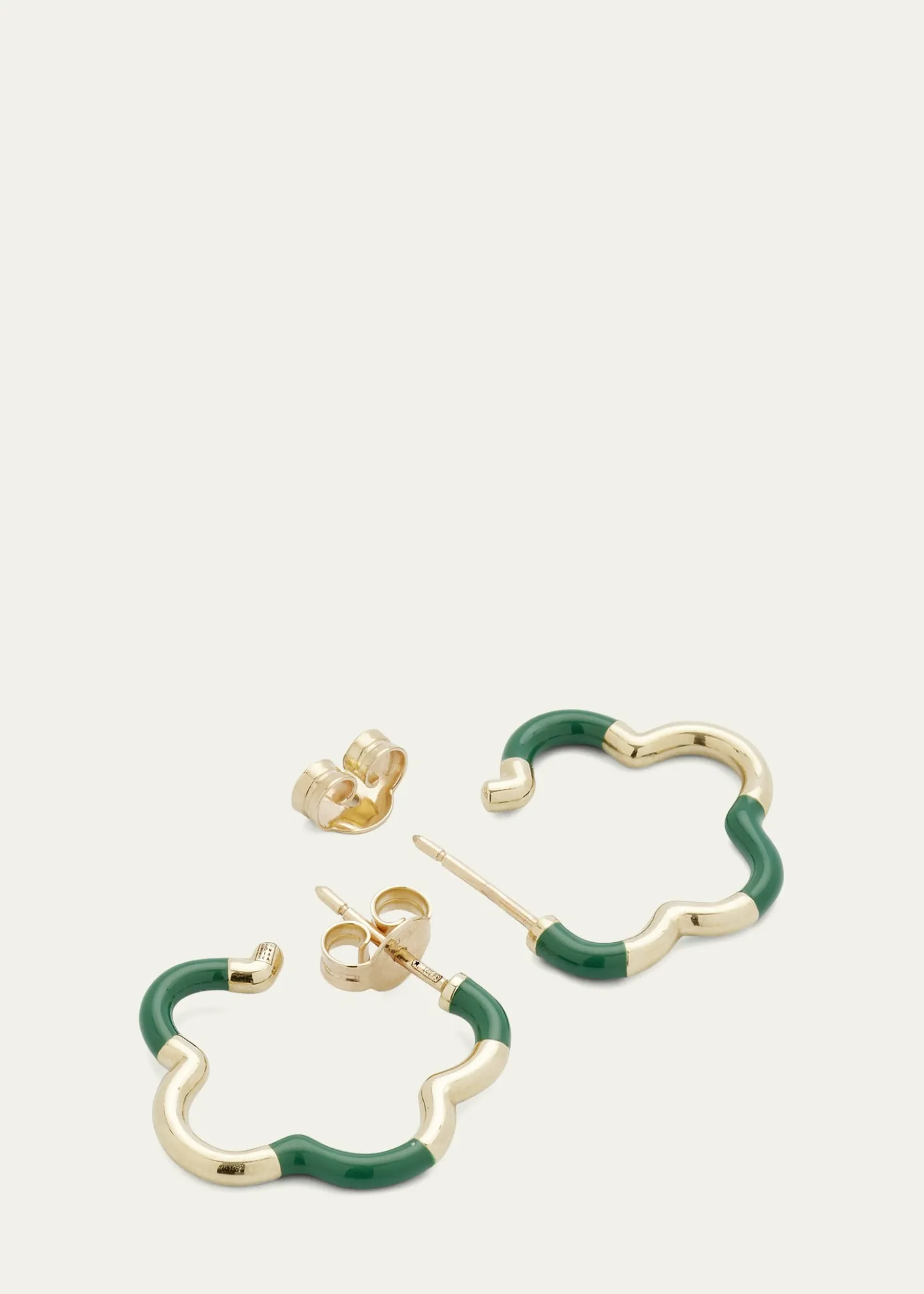 Bea BongiascaEvergreen Enamel Mini Earrings