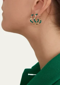 Bea BongiascaEvergreen Enamel Mini Earrings
