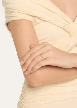 Bea Bongiasca9K Touch of Gold Wave Ring
