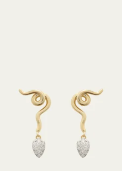 Bea BongiascaVine Diamond Pavé Drop Earrings
