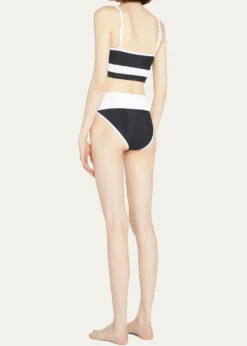 Beach RiotEva Ribbed Colorblock Swim Top