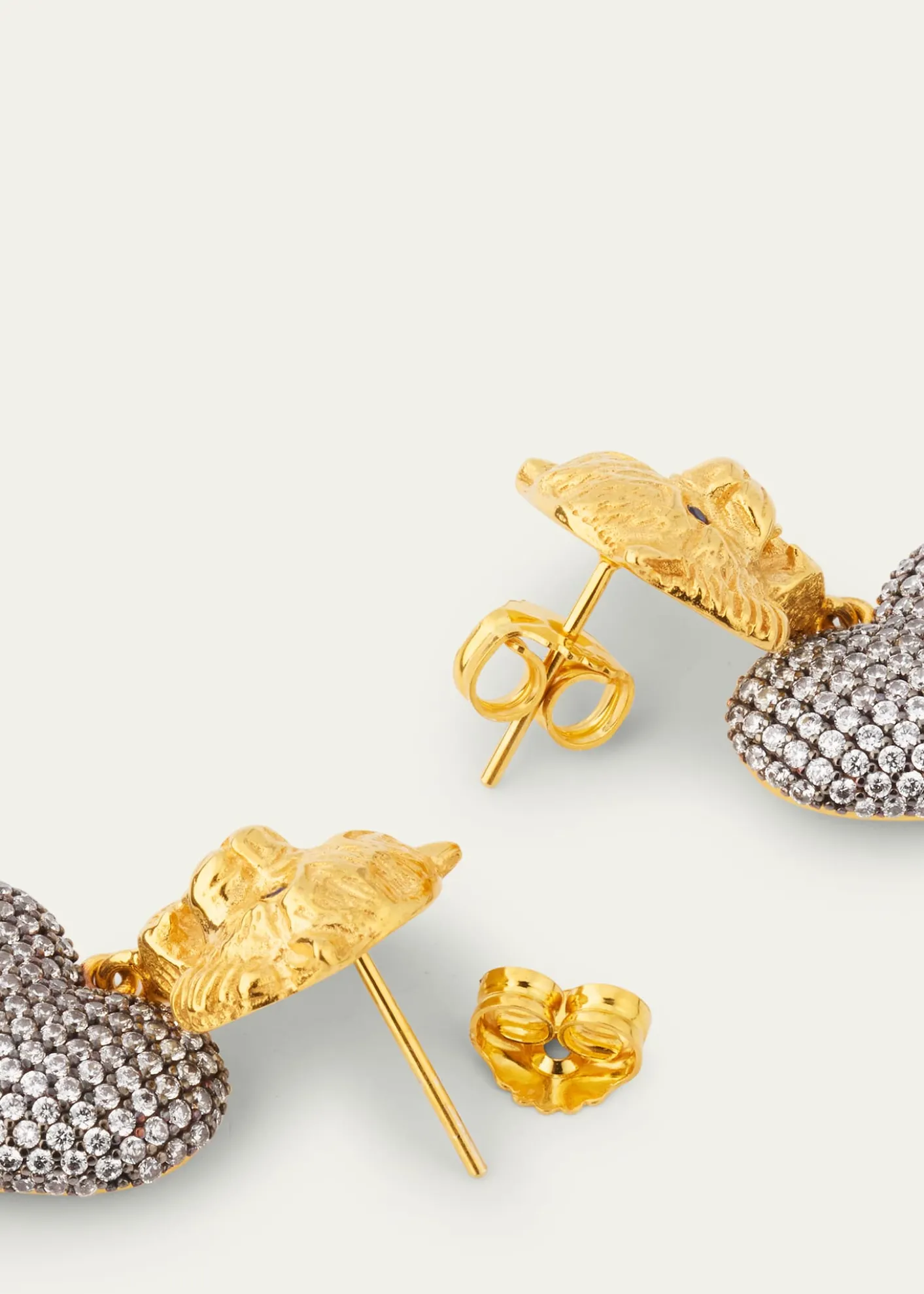 Begum KhanTiger Heart Dangle Earrings