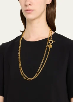 Ben-AmunArielle Gold Lariat Toggle Necklace