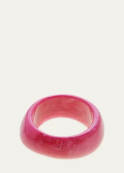 Ben-AmunBright Pink Resin Bangle