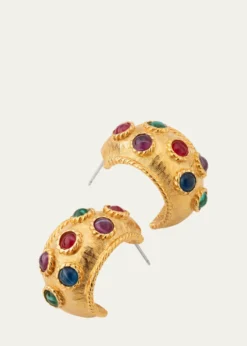 Ben-AmunByzantine Multi-Stone Hoop Earrings