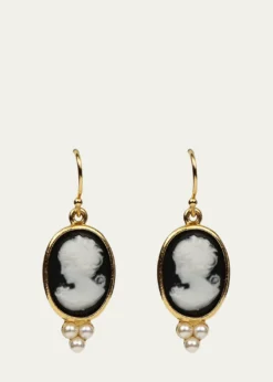 Ben-AmunCameo Pearly Trio Earrings