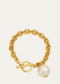 Ben-AmunChain Bracelet with Pearly Drop