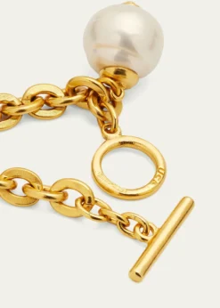 Ben-AmunChain Bracelet with Pearly Drop