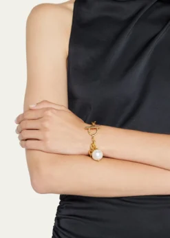 Ben-AmunChain Bracelet with Pearly Drop