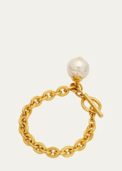 Ben-AmunChain Bracelet with Pearly Drop