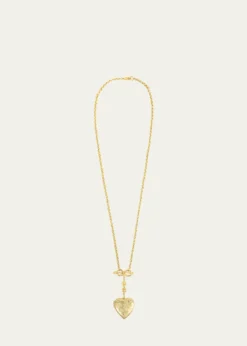 Ben-AmunChain and Heart Locket Necklace