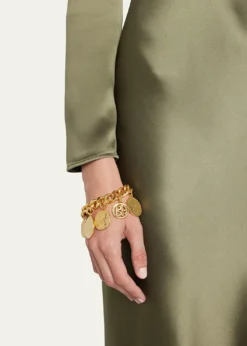 Ben-AmunChain-Link Coin Drop Bracelet