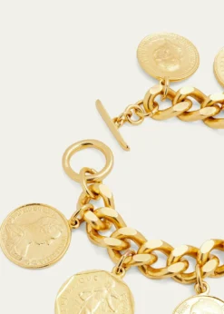 Ben-AmunChain-Link Coin Drop Bracelet