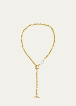 Ben-AmunChain Necklace with Pearly Glass
