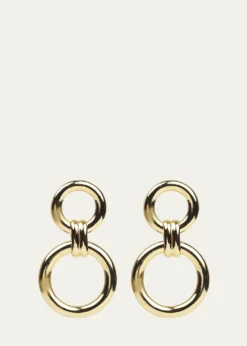 Ben-AmunCircle Post and Drop Earrings