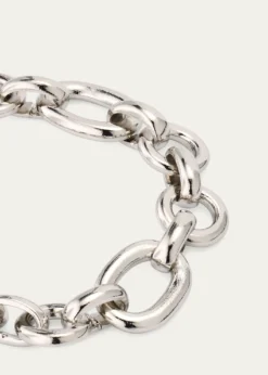 Ben-AmunDonia Silver Round and Oval Link Chain Necklace