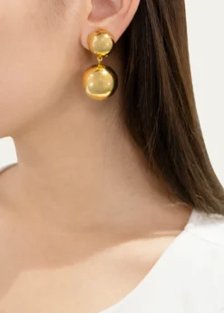 Ben-AmunGold Ball Clip-On Earrings