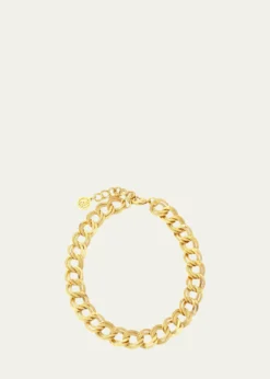 Ben-AmunGold Textured Link Chain Necklace