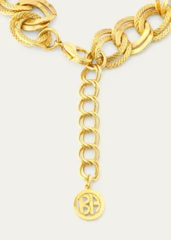 Ben-AmunGold Textured Link Chain Necklace