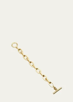 Ben-Amun24k Gold Electroplate Oval Link Chain Bracelet