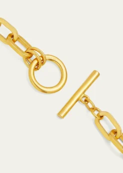 Ben-Amun24k Gold Electroplate Oval Link Chain Necklace