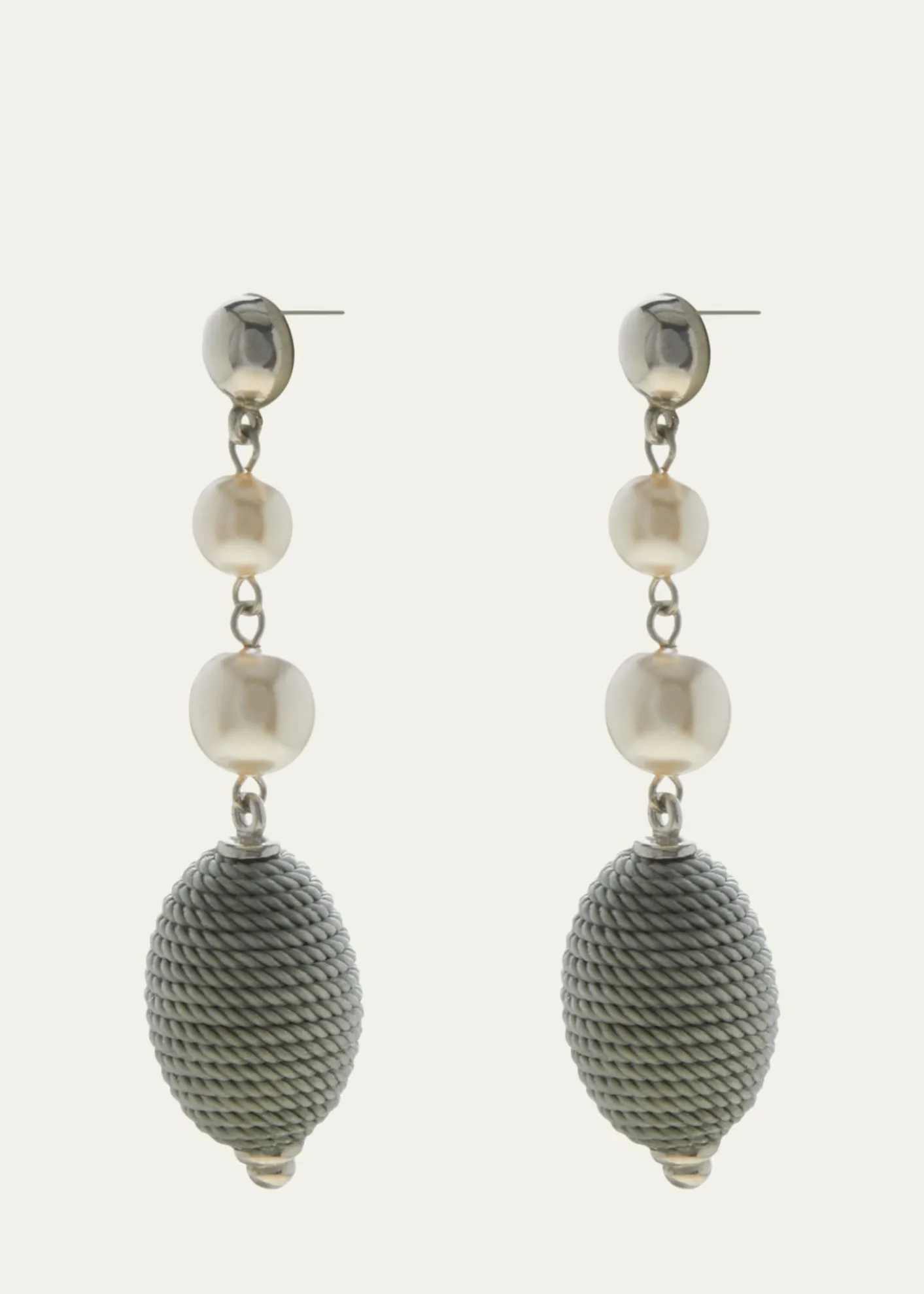 Ben-AmunLong Drop Pearly Earrings