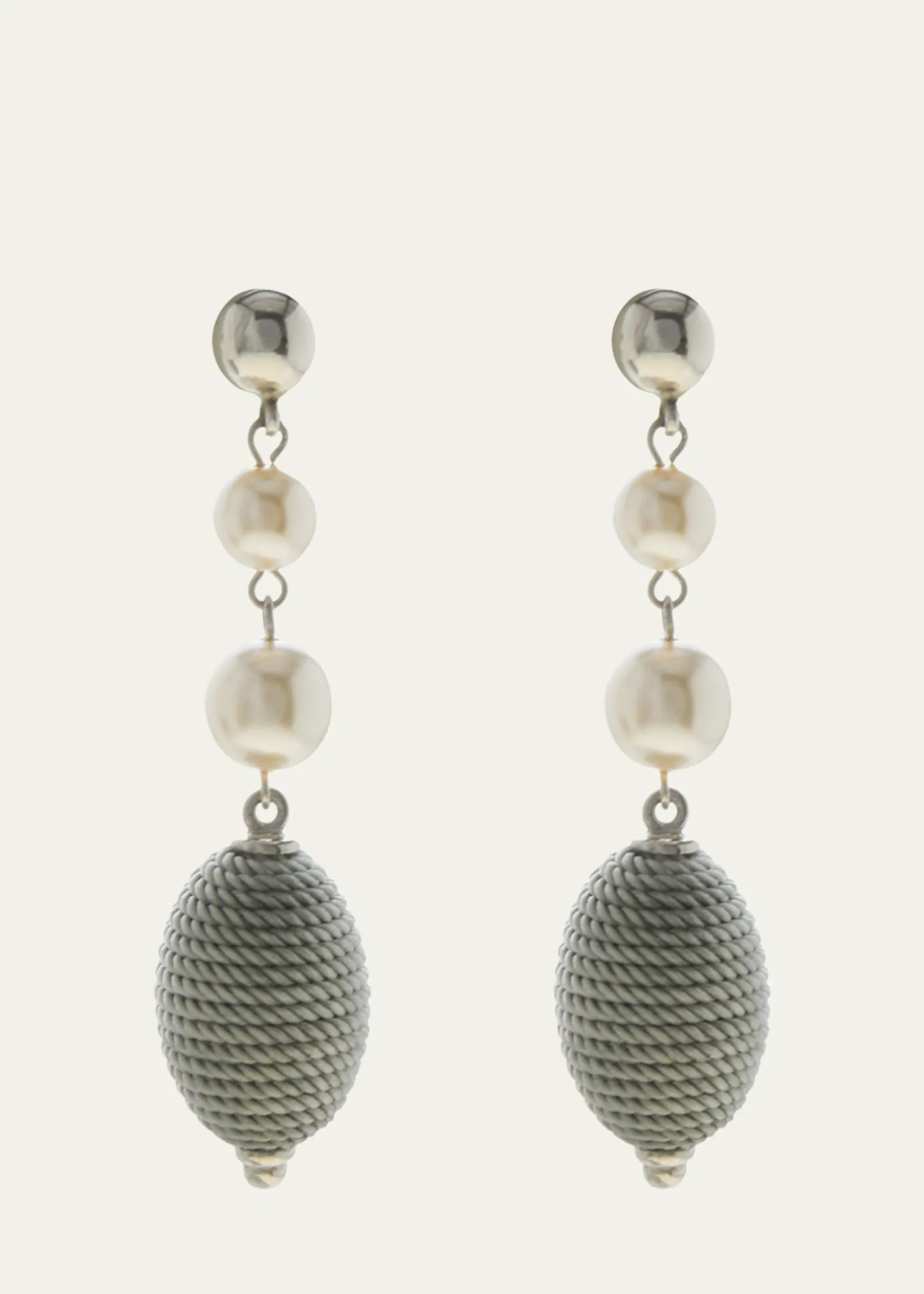 Ben-AmunLong Drop Pearly Earrings