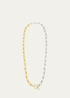Ben-AmunLong Two-Tone Textured Necklace