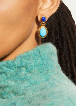 Ben-AmunMulti Blue Drop Earrings