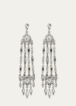 Ben-AmunMulti-Strand Crystal Drop Earrings