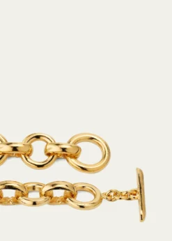Ben-AmunOlivia Gold Oval Chain Link Necklace