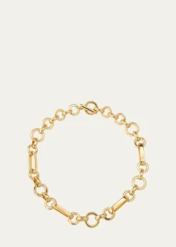 Ben-AmunOlivia Gold Oval Chain Link Necklace