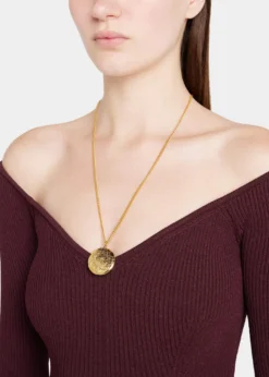 Ben-AmunRound Locket Necklace