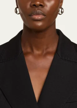 Ben-AmunSilver Plated Tapered Hoop Earrings