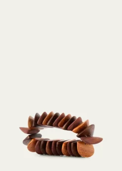 Ben-AmunStretch Two-Tone Wooden Bracelet