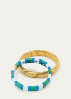 Ben-AmunThe Capri Stack Cobra Bracelets, Set of 2