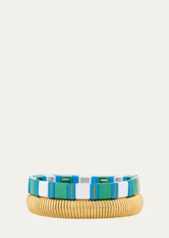 Ben-AmunThe Capri Stack Cobra Bracelets, Set of 2