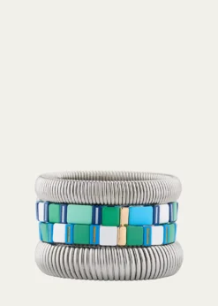 Ben-AmunThe Mykonos Stack Cobra Bracelets, Set of 4