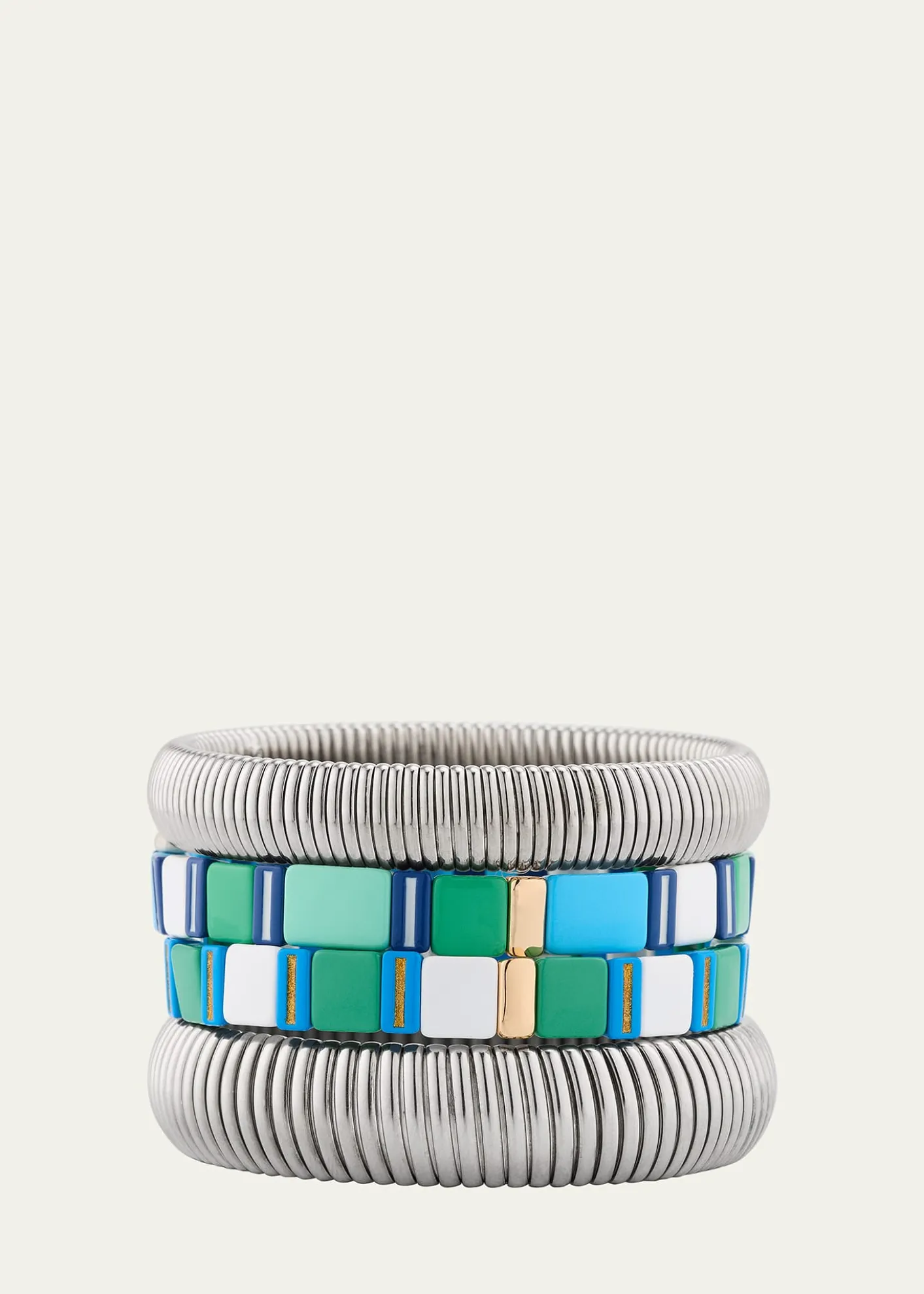 Ben-AmunThe Mykonos Stack Cobra Bracelets, Set of 4