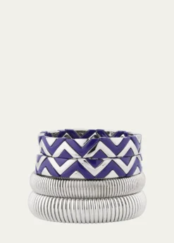 Ben-AmunThe Santorini Stack Cobra Bracelets, Set of 4