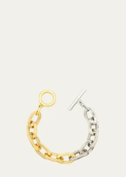 Ben-AmunTwo-Tone Link Bracelet, 0.5