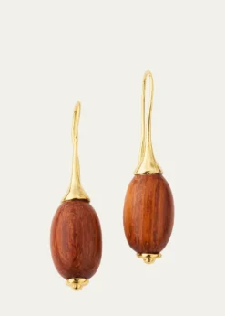 Ben-AmunWooden Drop Earrings