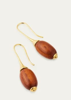Ben-AmunWooden Drop Earrings