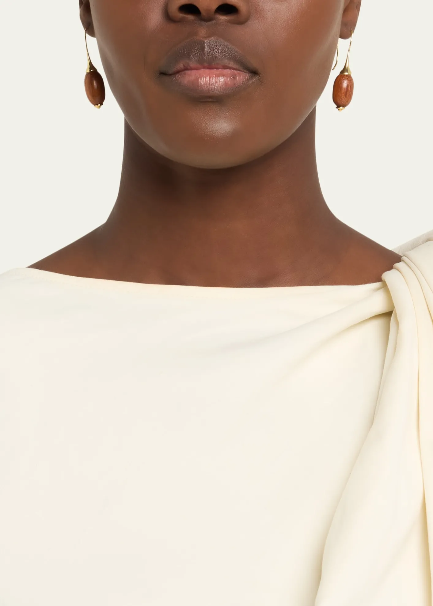 Ben-AmunWooden Drop Earrings