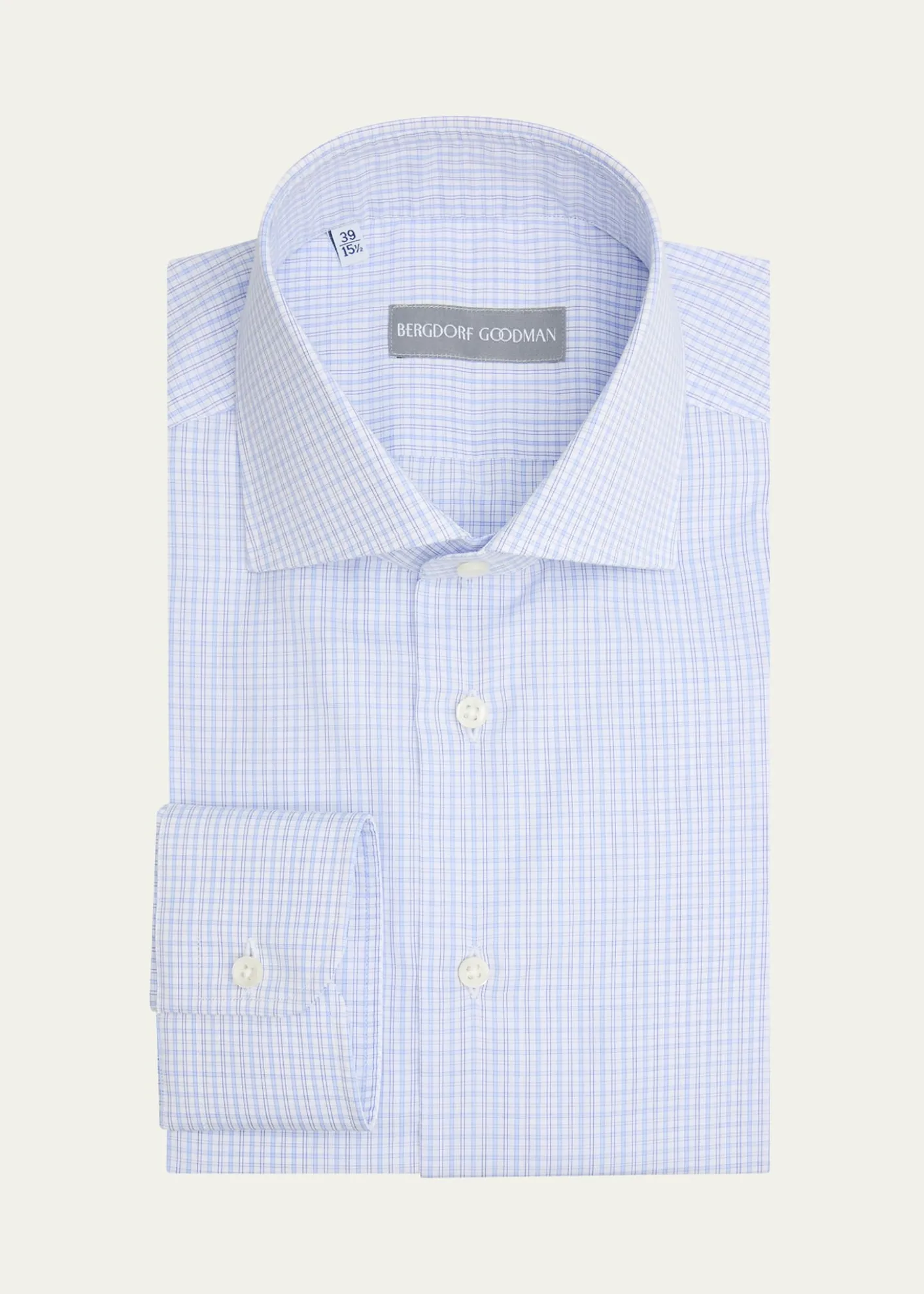 Bergdorf GoodmanMen's Check Button-Front Dress Shirt
