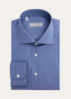 Bergdorf GoodmanMen's Cotton Spread Collar Dress Shirt